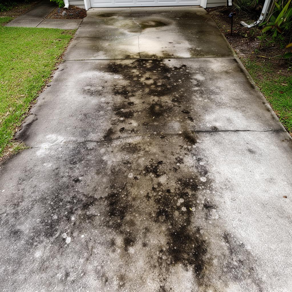 Driveway Pressure Wash – before